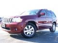 2008 Red Rock Crystal Pearl Jeep Grand Cherokee Overland 4x4  photo #5
