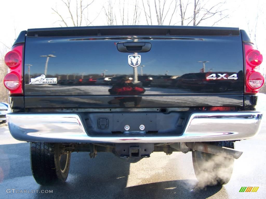 2008 Ram 1500 Big Horn Edition Quad Cab 4x4 - Brilliant Black Crystal Pearl / Medium Slate Gray photo #6