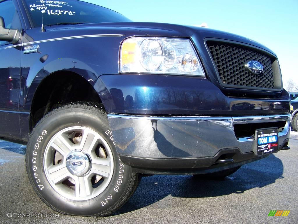 2006 F150 XLT SuperCab 4x4 - True Blue Metallic / Medium/Dark Flint photo #2