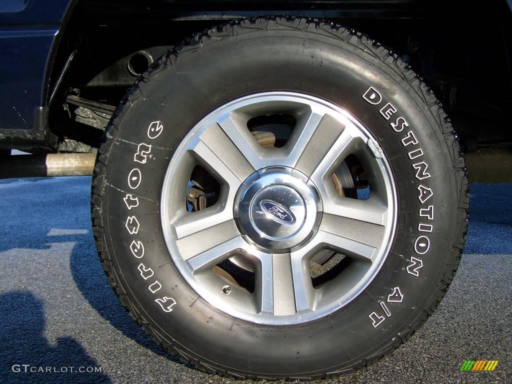2006 F150 XLT SuperCab 4x4 - True Blue Metallic / Medium/Dark Flint photo #8
