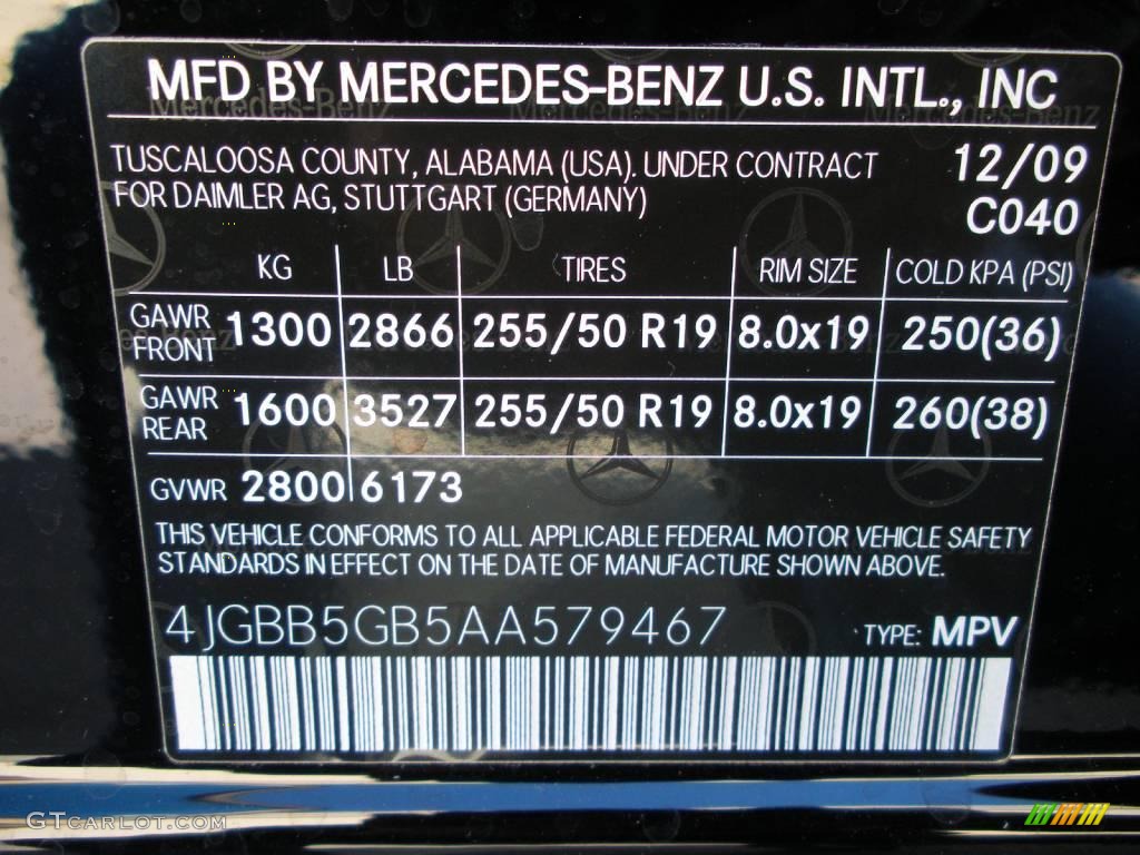 2010 ML 350 - Black / Cashmere photo #25