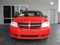 2009 Inferno Red Crystal Pearl Dodge Avenger SE  photo #3