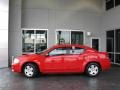 2009 Inferno Red Crystal Pearl Dodge Avenger SE  photo #6