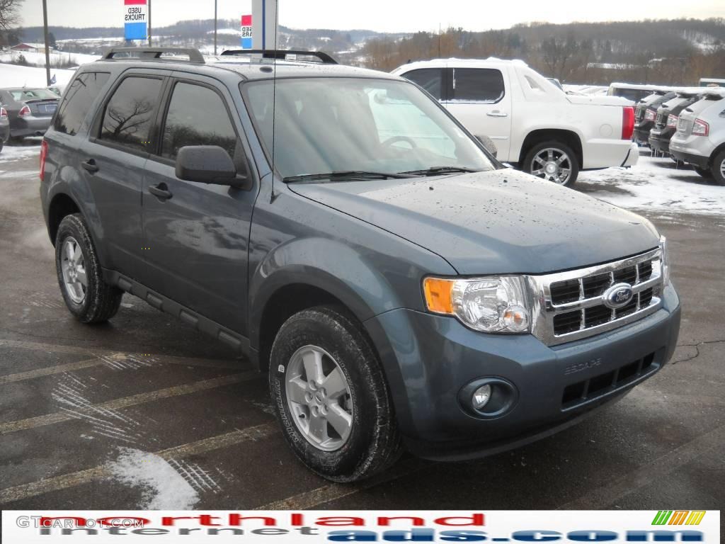 2010 Escape XLT V6 4WD - Steel Blue Metallic / Stone photo #4