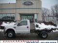 2010 Oxford White Ford F350 Super Duty XL Regular Cab 4x4 Chassis  photo #1