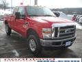 2010 Vermillion Red Ford F250 Super Duty XLT SuperCab 4x4  photo #4