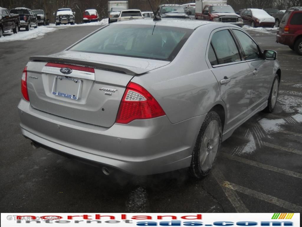 2010 Fusion Sport AWD - Brilliant Silver Metallic / Charcoal Black/Sport Blue photo #6