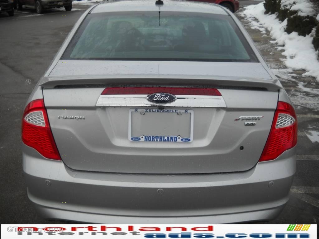 2010 Fusion Sport AWD - Brilliant Silver Metallic / Charcoal Black/Sport Blue photo #7