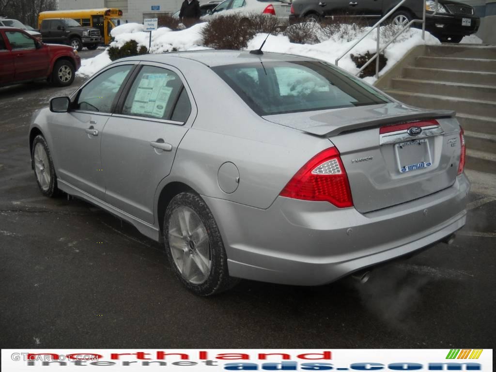 2010 Fusion Sport AWD - Brilliant Silver Metallic / Charcoal Black/Sport Blue photo #8