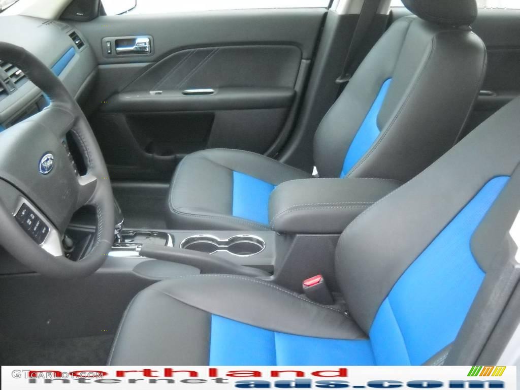 2010 Fusion Sport AWD - Brilliant Silver Metallic / Charcoal Black/Sport Blue photo #11