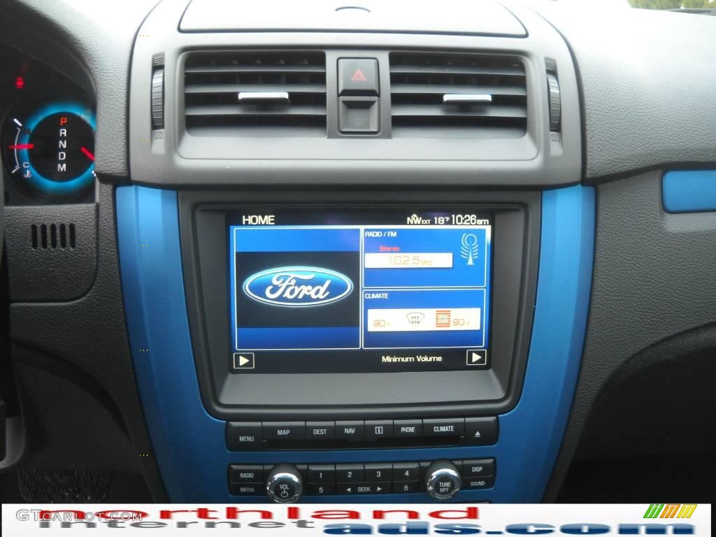 2010 Fusion Sport AWD - Brilliant Silver Metallic / Charcoal Black/Sport Blue photo #17