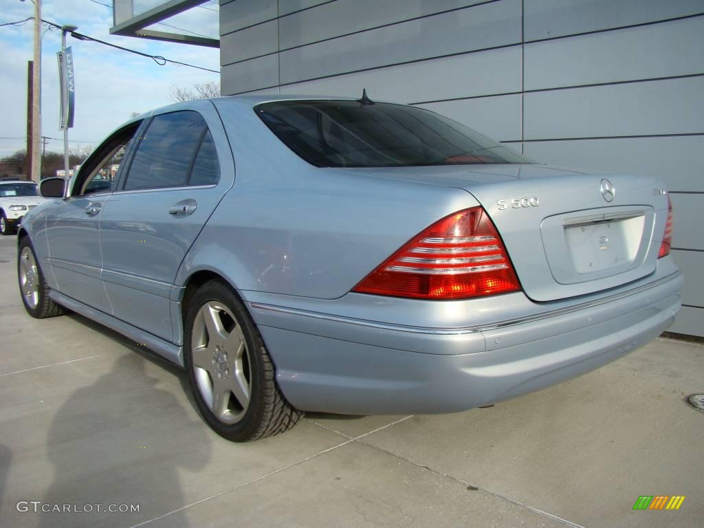 2003 S 500 4Matic Sedan - Horizon Blue Metallic / Charcoal photo #5