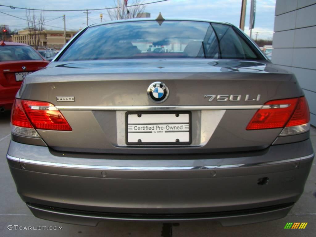 2007 7 Series 750Li Sedan - Sterling Grey Metallic / Black photo #4