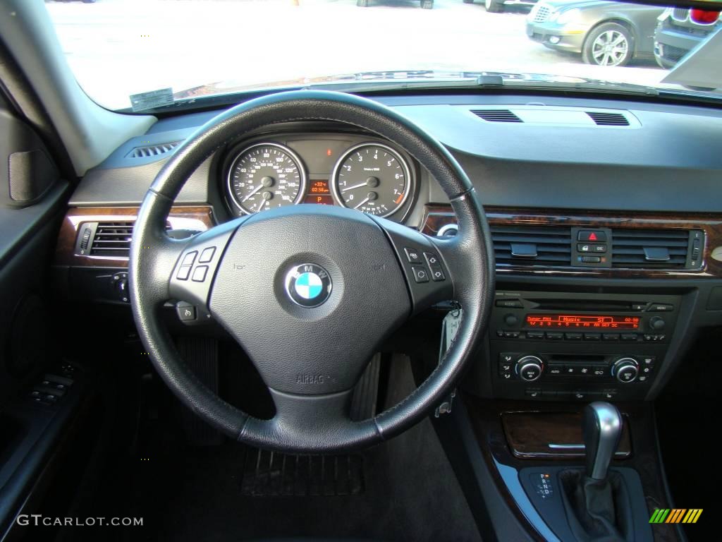 2007 3 Series 328xi Sedan - Montego Blue Metallic / Black photo #11