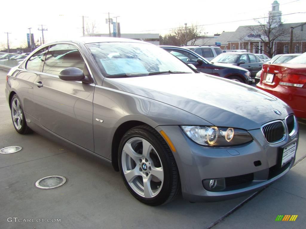 2007 3 Series 328i Coupe - Space Gray Metallic / Black photo #3