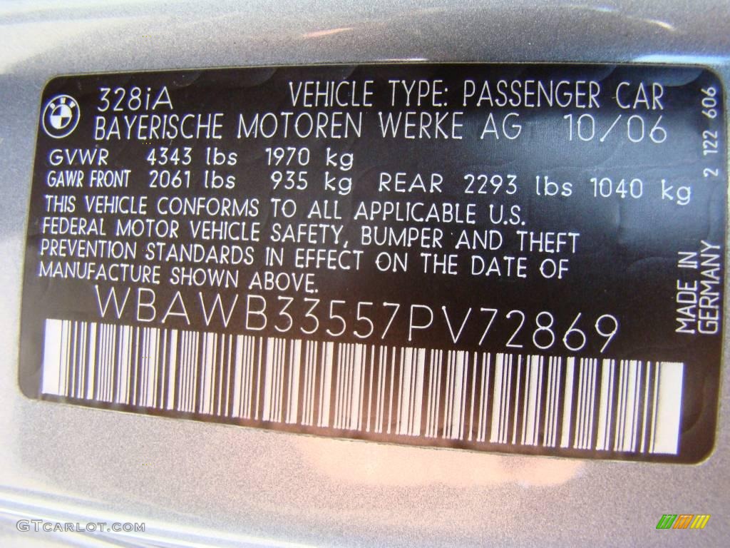 2007 3 Series 328i Coupe - Space Gray Metallic / Black photo #15