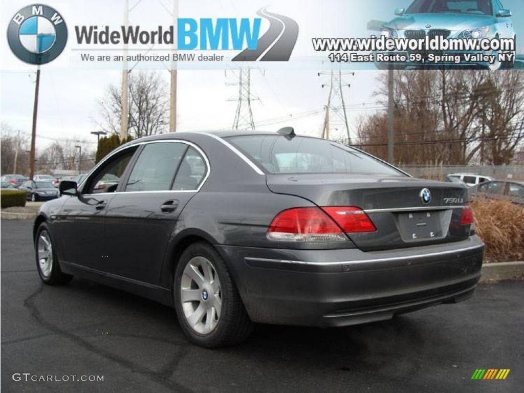 2007 7 Series 750Li Sedan - Titanium Grey Metallic / Flannel Grey photo #5