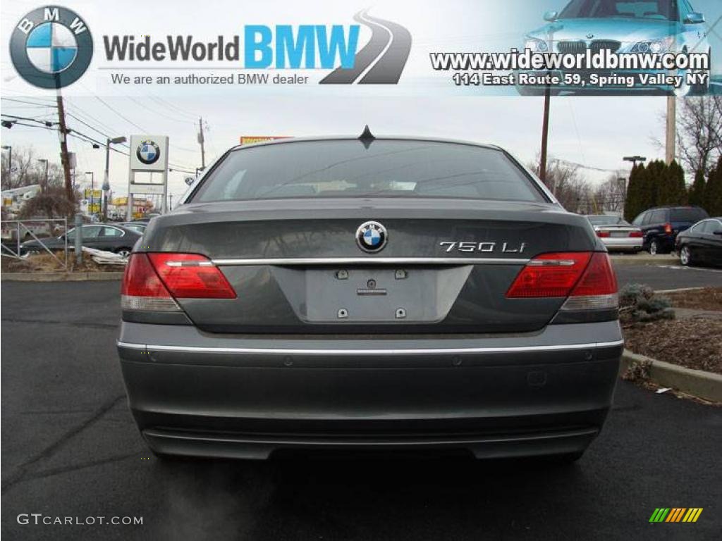 2007 7 Series 750Li Sedan - Titanium Grey Metallic / Flannel Grey photo #6