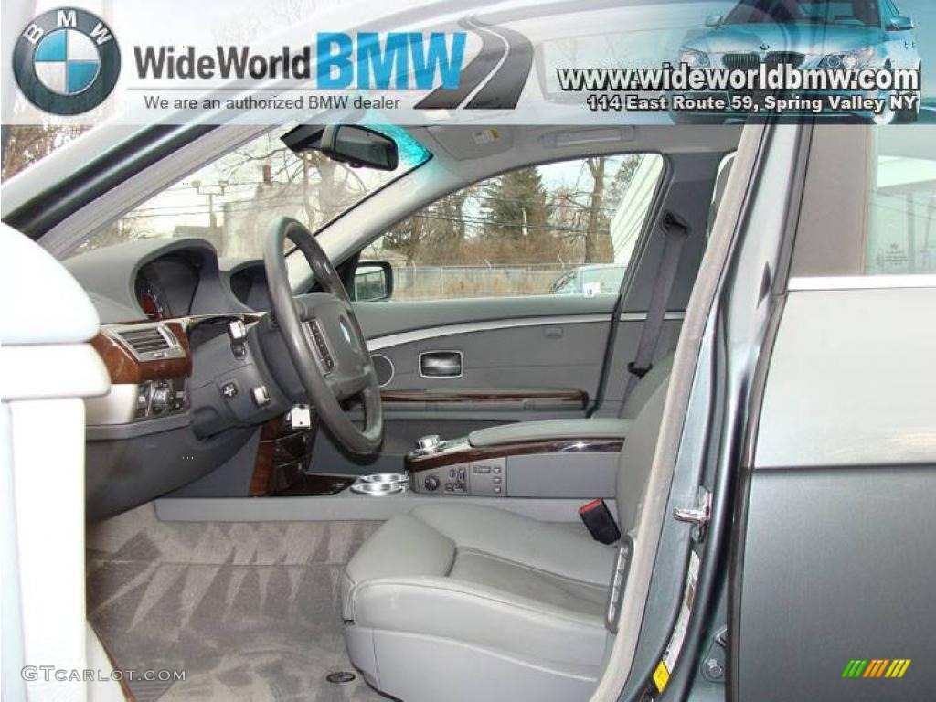 2007 7 Series 750Li Sedan - Titanium Grey Metallic / Flannel Grey photo #8