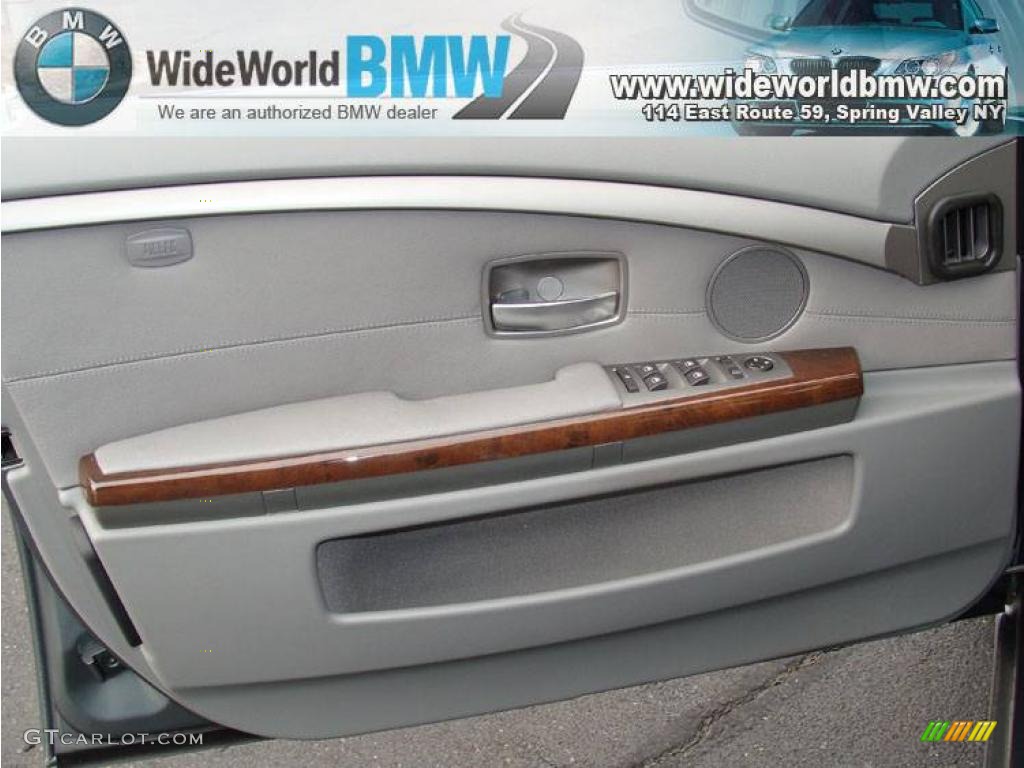 2007 7 Series 750Li Sedan - Titanium Grey Metallic / Flannel Grey photo #9