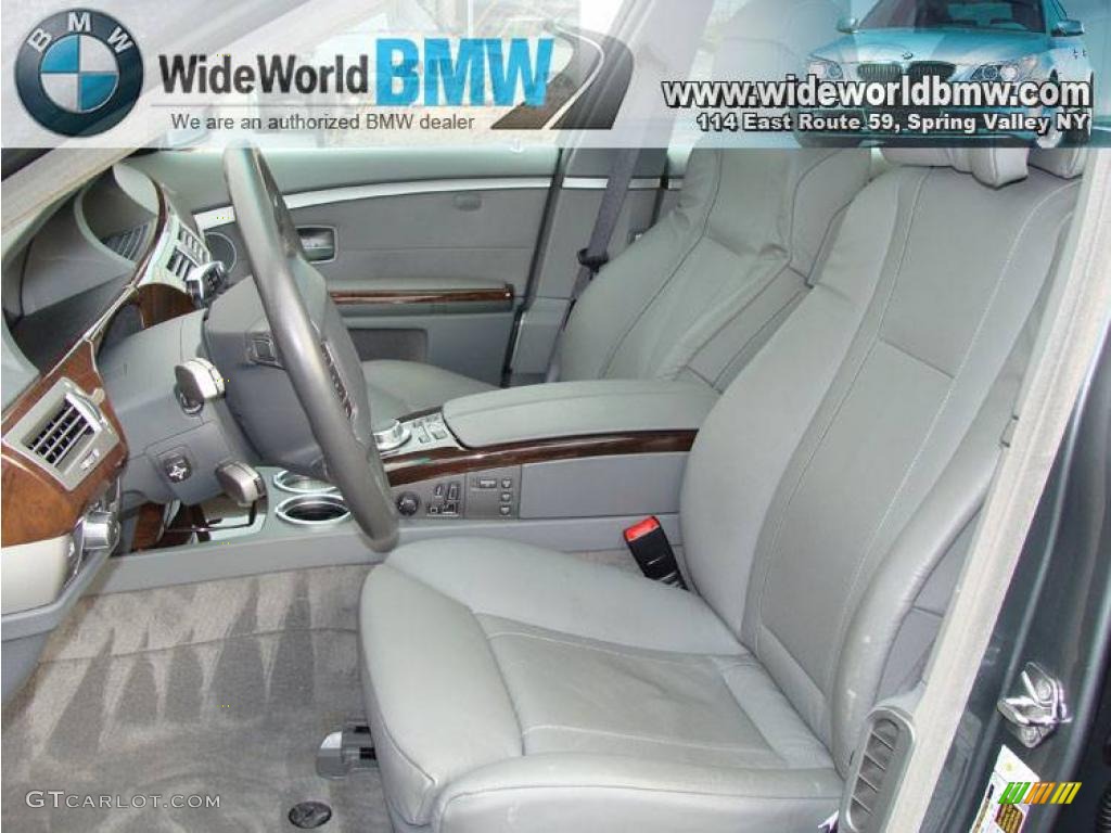 2007 7 Series 750Li Sedan - Titanium Grey Metallic / Flannel Grey photo #10