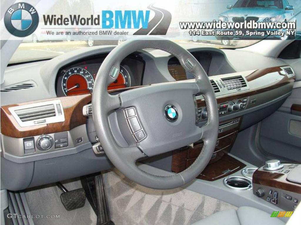 2007 7 Series 750Li Sedan - Titanium Grey Metallic / Flannel Grey photo #11