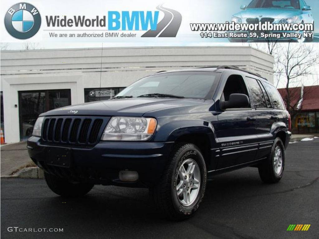 2000 Grand Cherokee Limited 4x4 - Patriot Blue Pearlcoat / Agate photo #1
