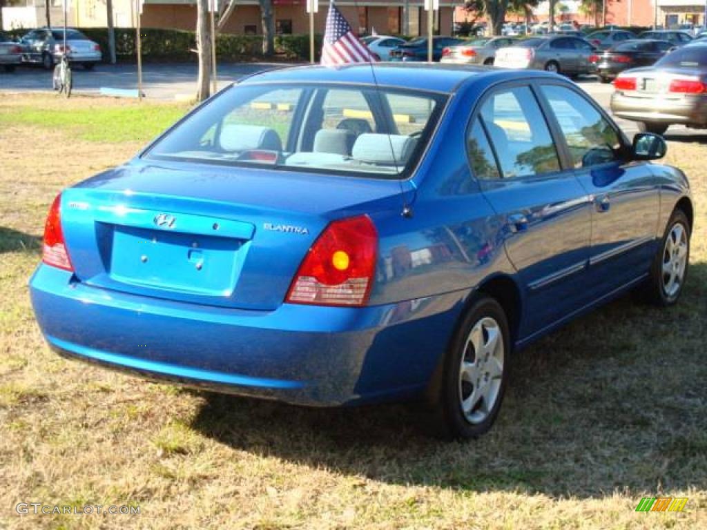 2006 Elantra GLS Sedan - Tidal Wave Blue / Gray photo #3