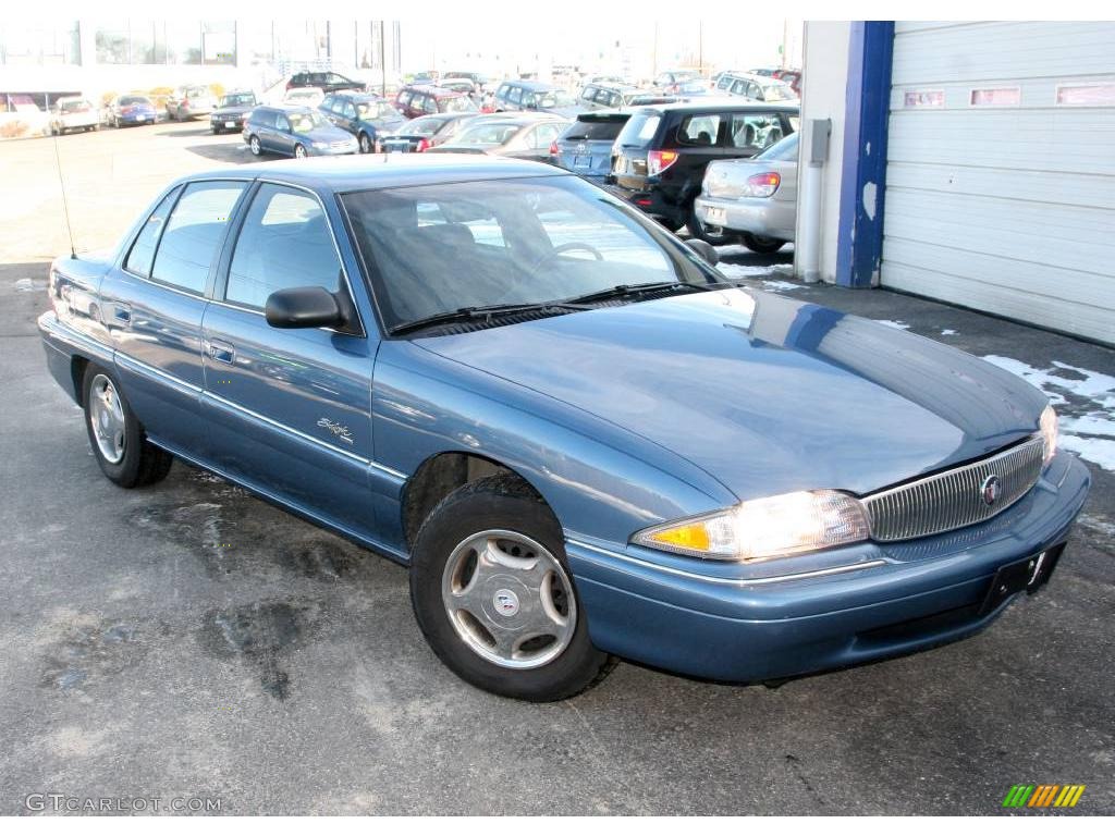 1997 Skylark Custom Sedan - Medium Adriatic Blue Metallic / Graphite photo #3