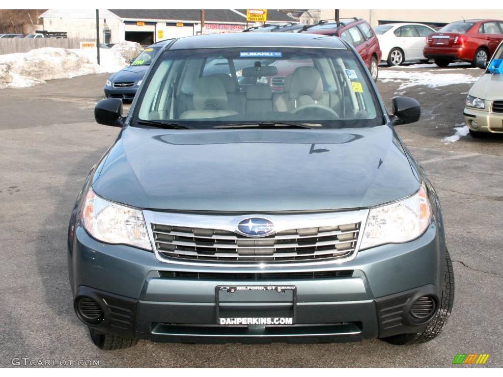 2009 Forester 2.5 X - Sage Green Metallic / Platinum photo #2
