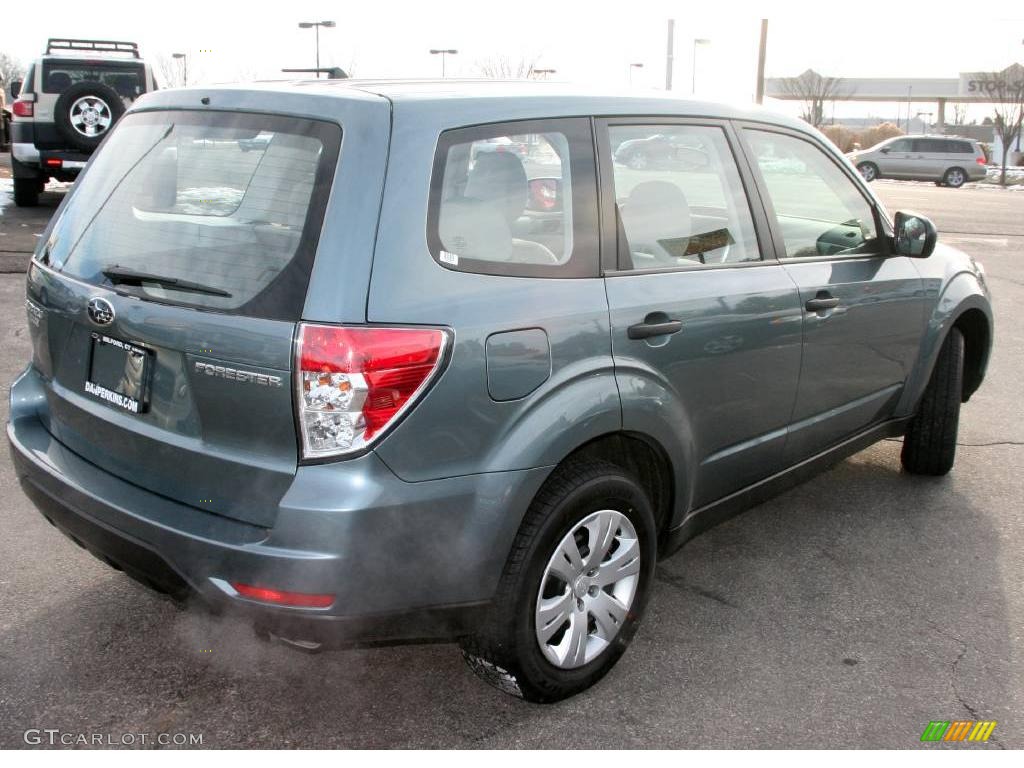 2009 Forester 2.5 X - Sage Green Metallic / Platinum photo #5