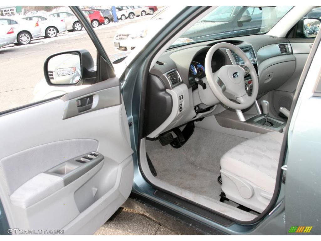 2009 Forester 2.5 X - Sage Green Metallic / Platinum photo #10