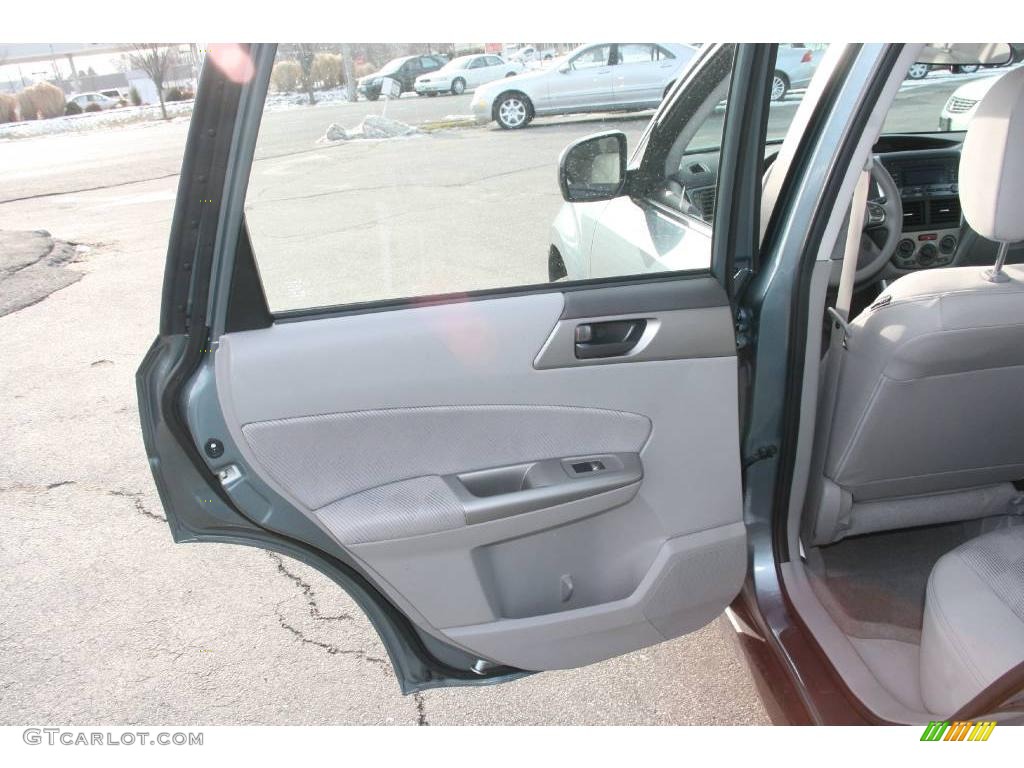 2009 Forester 2.5 X - Sage Green Metallic / Platinum photo #16