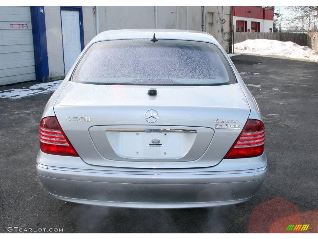 2004 S 500 4Matic Sedan - Brilliant Silver Metallic / Ash photo #6