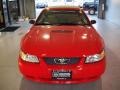 2000 Performance Red Ford Mustang V6 Convertible  photo #2