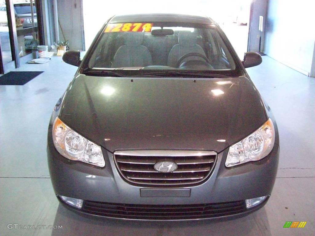 2009 Elantra SE Sedan - Carbon Gray / Gray photo #2