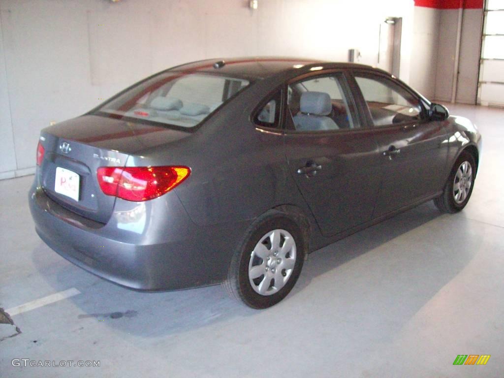 2009 Elantra SE Sedan - Carbon Gray / Gray photo #6