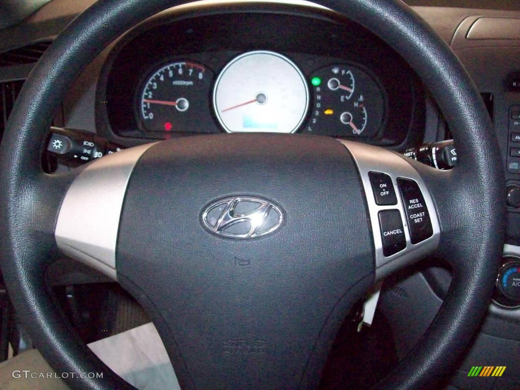 2009 Elantra SE Sedan - Carbon Gray / Gray photo #14
