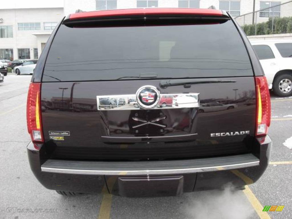 2009 Escalade AWD - Black Cherry / Ebony/Ebony photo #6