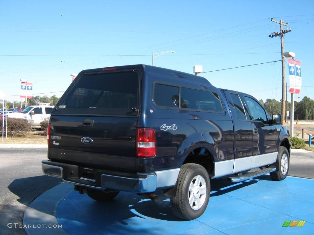 2004 F150 XLT SuperCab 4x4 - True Blue Metallic / Dark Flint photo #3