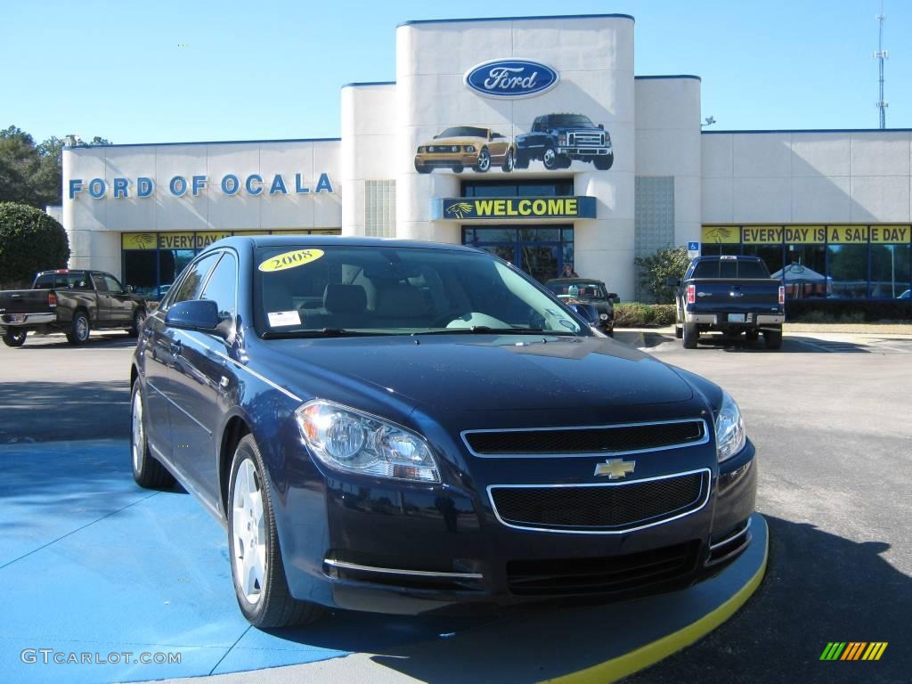 2008 Malibu LT Sedan - Imperial Blue Metallic / Cocoa/Cashmere Beige photo #1