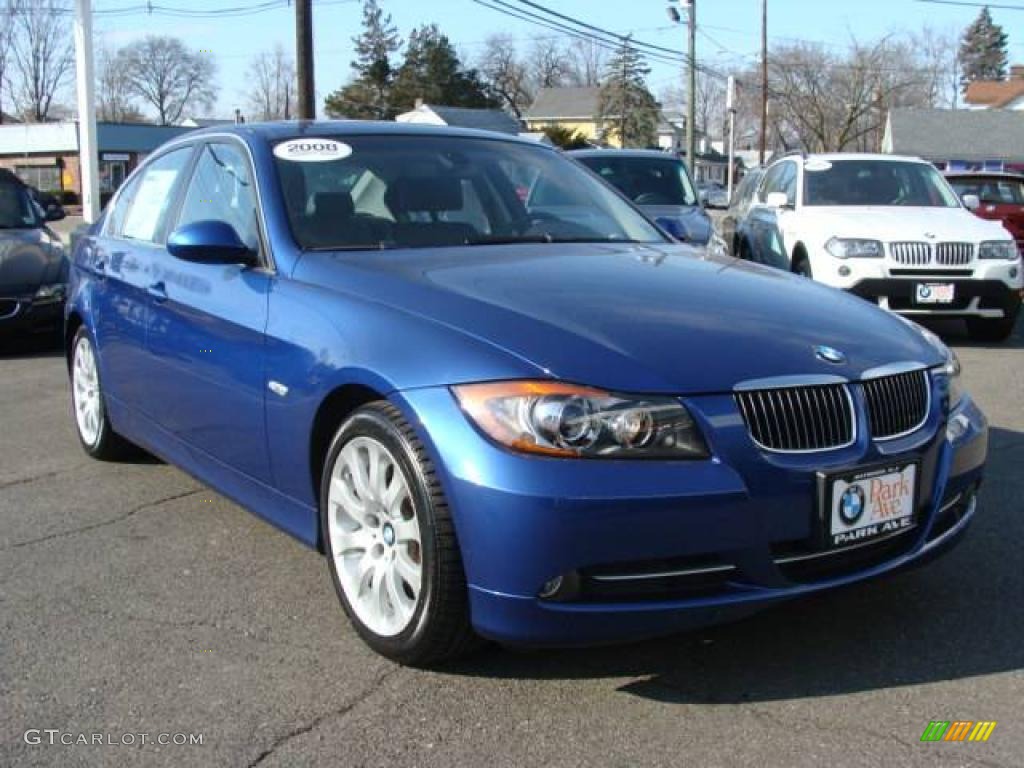 2008 3 Series 335i Sedan - Montego Blue Metallic / Black photo #2