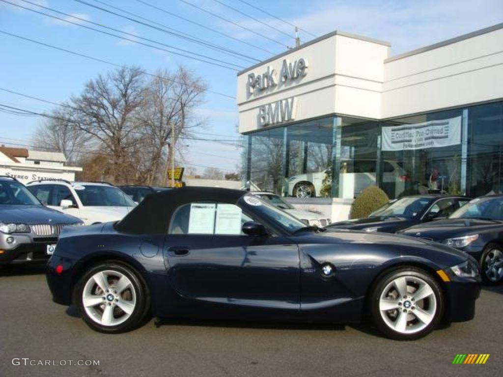 2007 Z4 3.0i Roadster - Monaco Blue Metallic / Beige photo #2