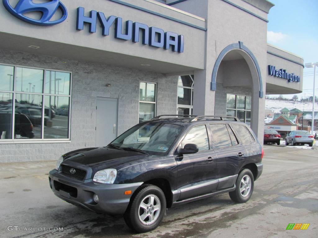 2004 Santa Fe GLS - Moonlit Blue / Gray photo #1