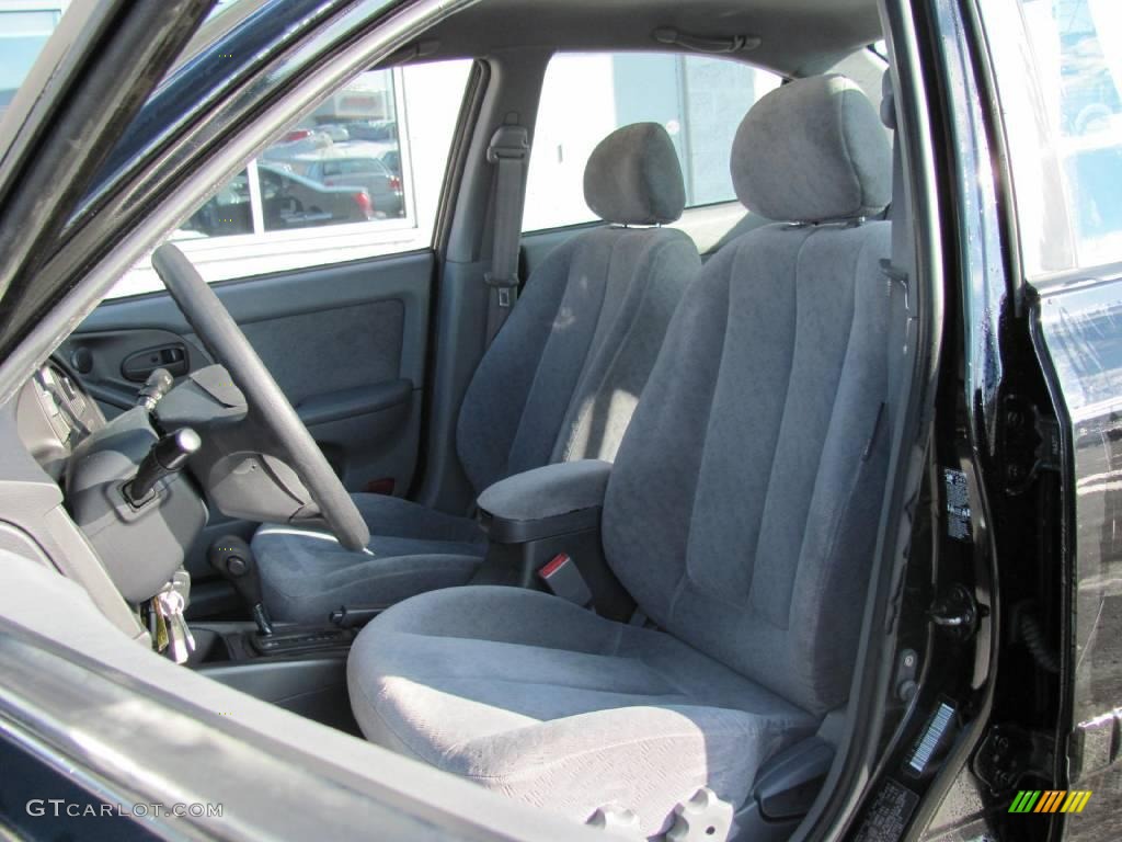 2006 Elantra GLS Sedan - Ebony Black / Gray photo #14
