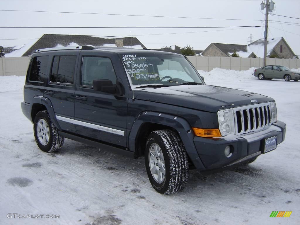 2007 Commander Limited 4x4 - Steel Blue Metallic / Medium Slate Gray photo #7