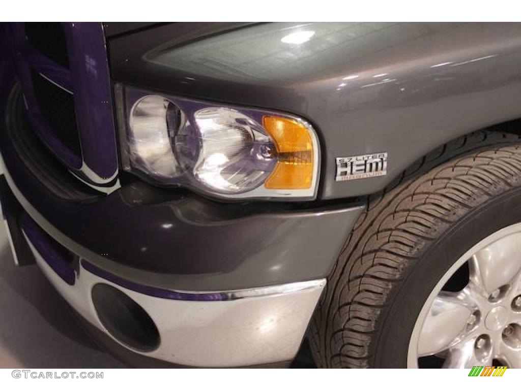 2004 Ram 1500 SLT Quad Cab - Graphite Metallic / Dark Slate Gray photo #21