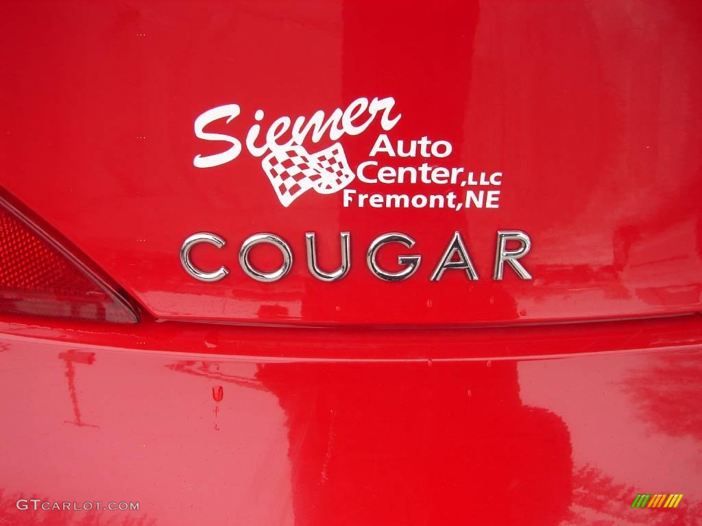 2000 Cougar V6 - Rio Red / Graystone photo #29