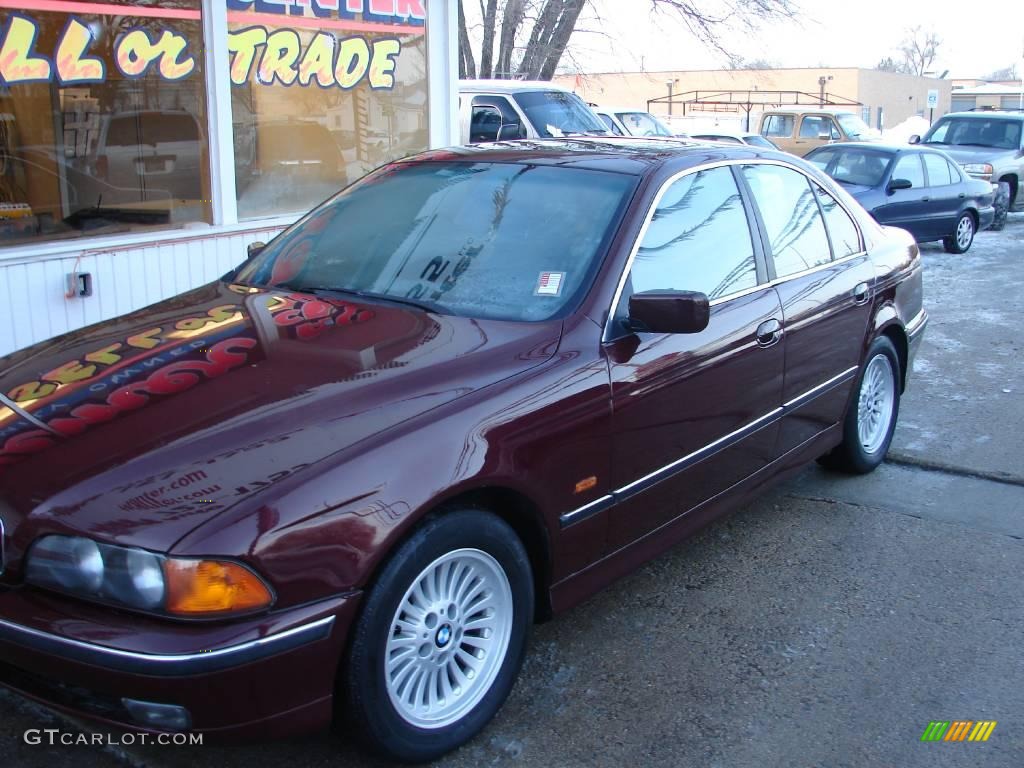 1997 5 Series 540i Sedan - Canyon Red Metallic / Black photo #2