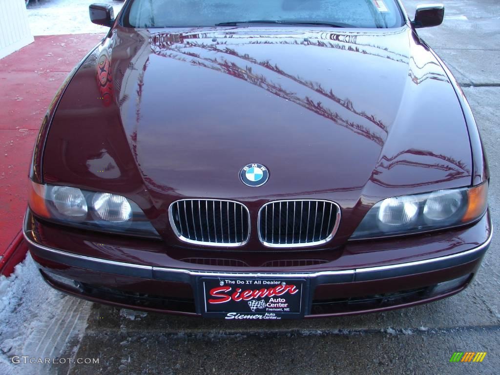 1997 5 Series 540i Sedan - Canyon Red Metallic / Black photo #3